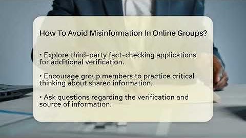 How To Avoid Misinformation In Online Groups? - Everyday-Networking