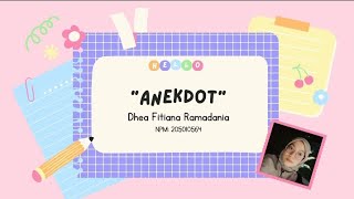 Media Pembelajaran Power Point tentang 'Teks Anekdot'