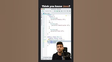 #35 Static A, Init A, Constructor A #java