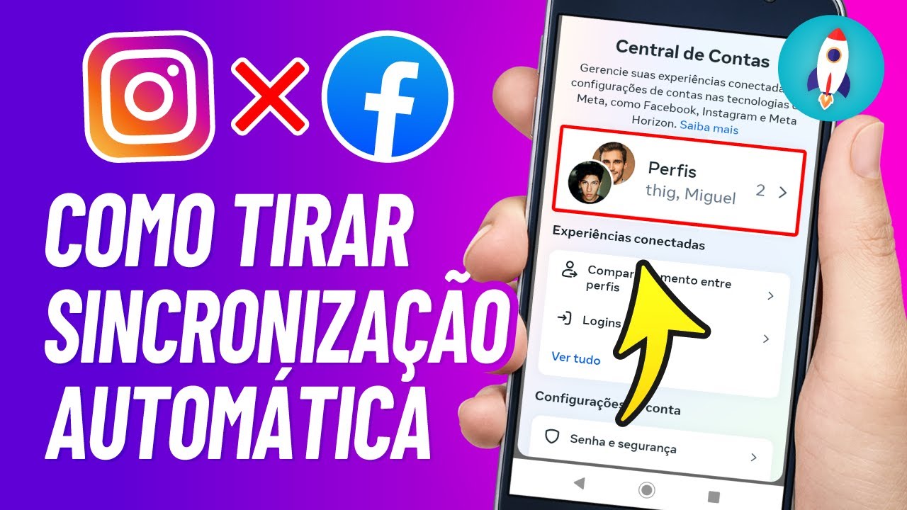 Como TIRAR A SINCRONIZAÇÃO do Instagram Com o Facebook - (Stories e ...