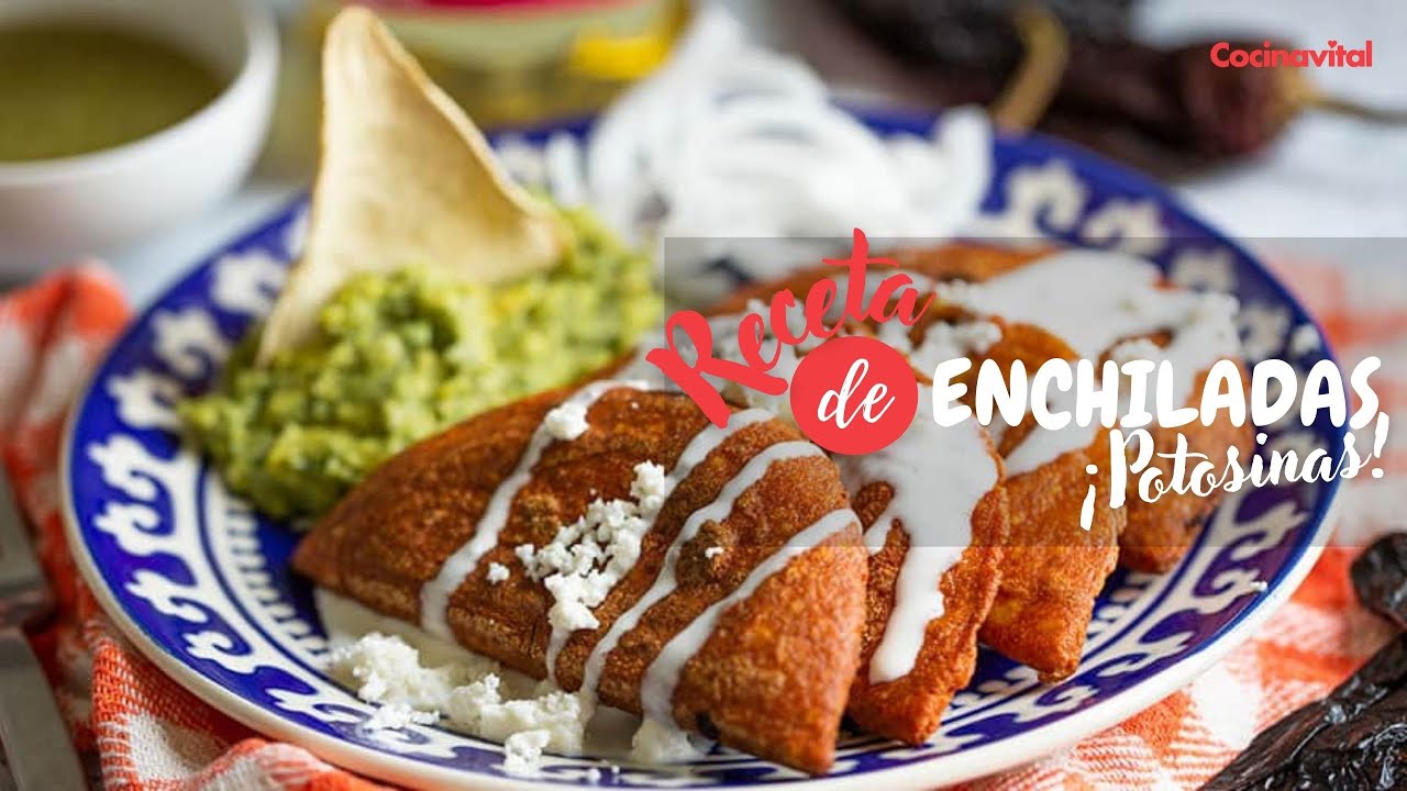 Cómo hacer enchiladas potosinas rellenas de salsa y queso Recetas