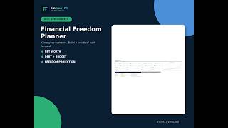Financial Freedom Planner Spreadsheet Demo | Excel Budget & Debt Tracker
