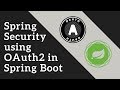 Spring Security using OAuth2 in Spring Boot | Tech Primers