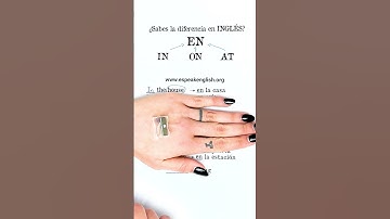 🚀¿Cómo dirías ESTO en INGLÉS?🧠 ¿Lo sabías? ✅ ⭐TE ENSEÑO COMO USAR IN ON AT en INGLÉS RÁPIDO Y FÁCIL🧠