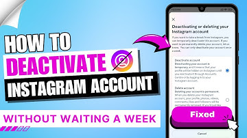 How to Deactivate Instagram Account without Waiting a Week 2024 ✅