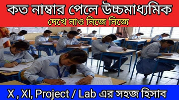 উচ্চমাধ্যমিক নম্বর বিভাজন পদ্ধতি  বিস্তারিত  l জেনে নাও তোমার প্রাপ্ত নম্বর