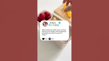 Part1What did you think was normal about your body until someone pointed out that it wasn