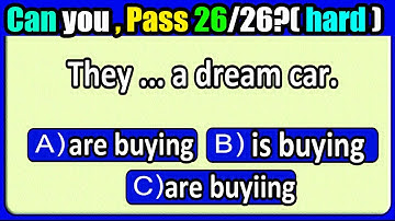 Present Continuous Tense Quiz | Can You Pass This Quiz? Part 3