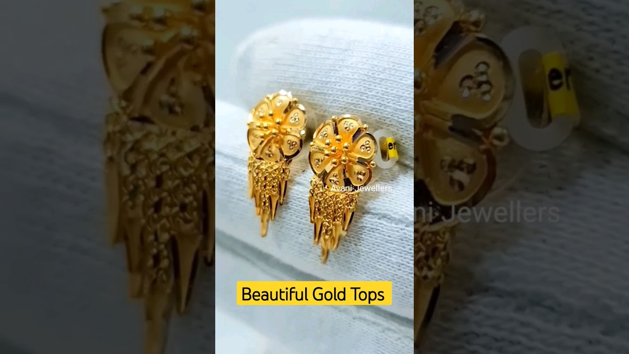 Update more than 210 beautiful gold earrings design super hot