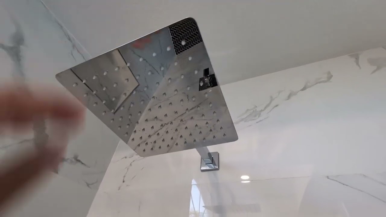 SR SUN RISE Shower Faucet Set Bathroom Square Rain Shower Head Review