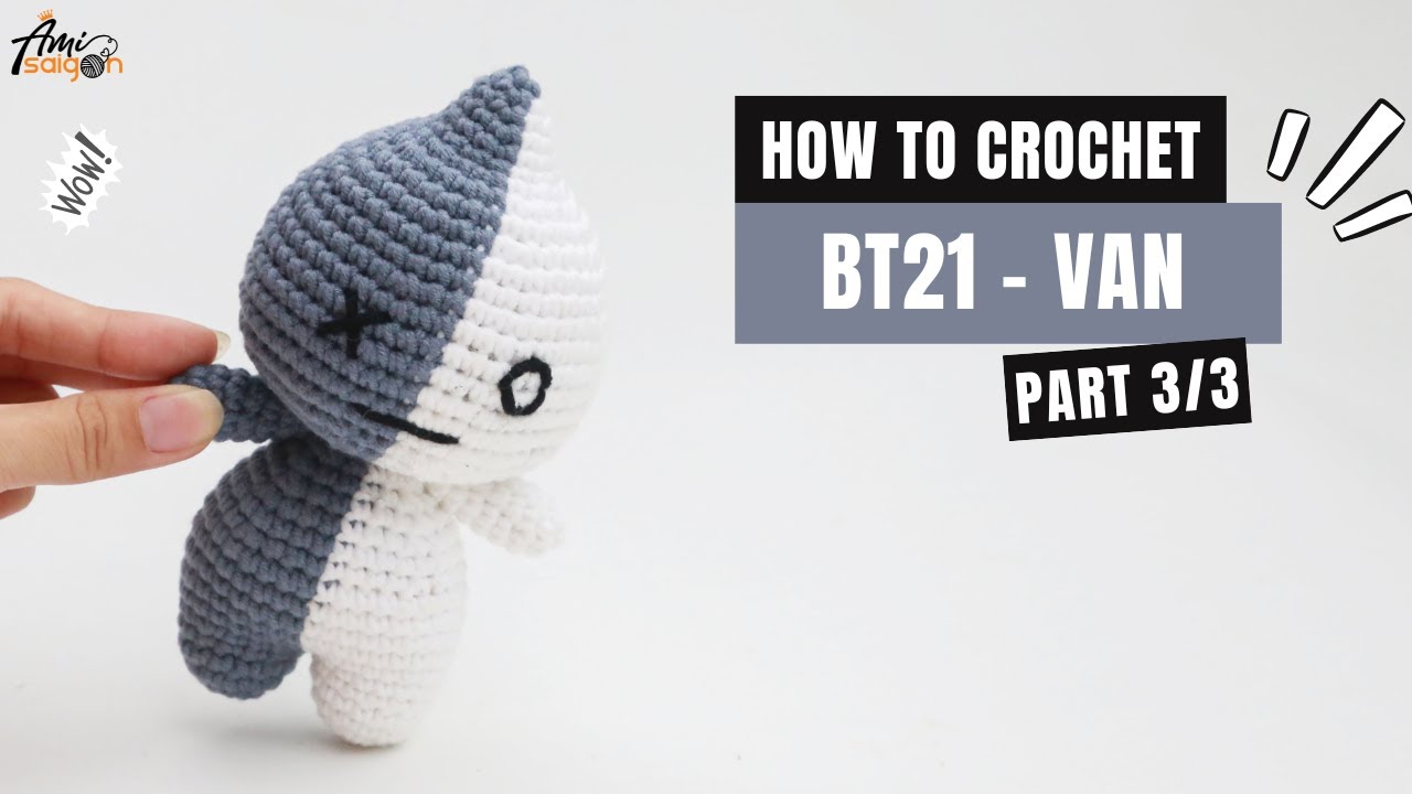 #360 | BT21 - Rj Sheep Amigurumi (3/3) | How To Crochet Amigurumi | Crochet Tutorial | @AmiSaigon