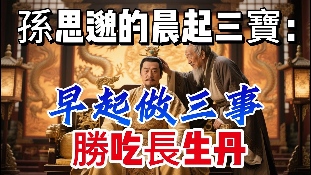 孫思邈的晨起三寶：為何說“早起做三事，勝吃長生丹”？|養生|健康人生|老年健康|打坐冥想|道家|佛教 |修心修行|禪悟人生 |南無阿彌陀佛|談佛道安