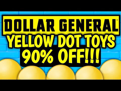 🟡90% OFF!🤑YELLOW DOT TOYS🟡DOLLAR GENERAL CLEARANCE MARKDOWNS 6/6/23🤑