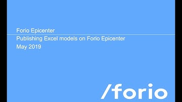 Creating Interactive Simulations Online with Excel and Forio Epicenter