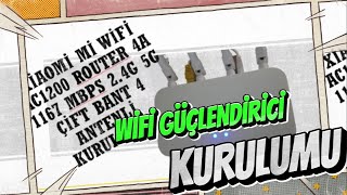 Xiaomi Mi WiFi AC1200 Router 4A 1167 Mbps 2 4G 5G Çift Bant 4 Antenli Kurulumu