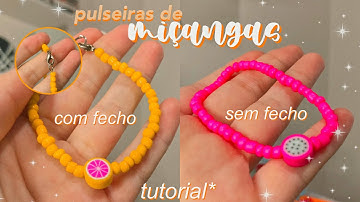 como faço pulseiras de miçangas (passo a passo)❤️‍🔥- Sara Quintino
