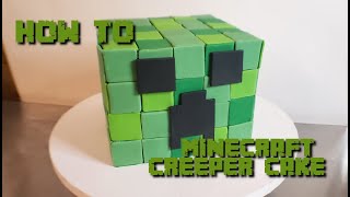 Minecraft Creeper Cake Tutorial | DIY Easy How To