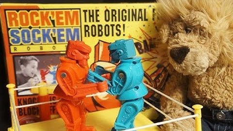 ROCK EM SOCK EM ROBOTS Fight Video ROUND 1 by LuckyLionBear Original Fighting Tabletop Game Mattel