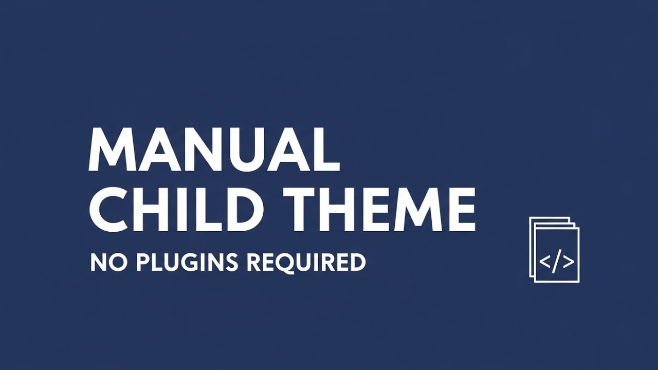 Как вручную создать дочернюю тему WordPress