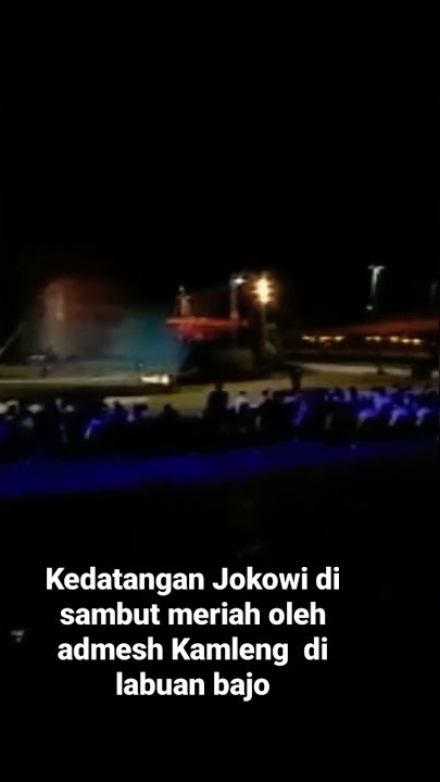 Kedatangan  Bapak Jokowi di sambut meriah oleh admesh kamleng Di Labuan Bajo