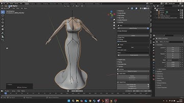 How to Rig a Dress for Second Life | Blender Tutorial