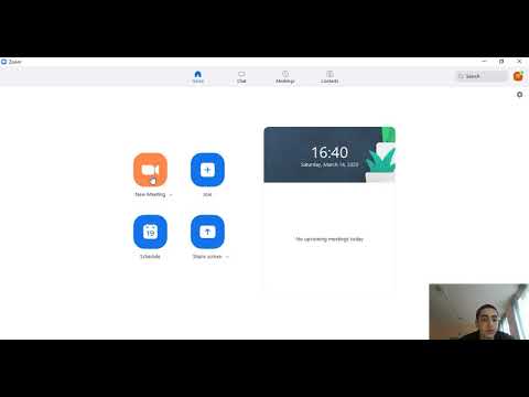 Zoom-ში გაკვეთილის დაწყება