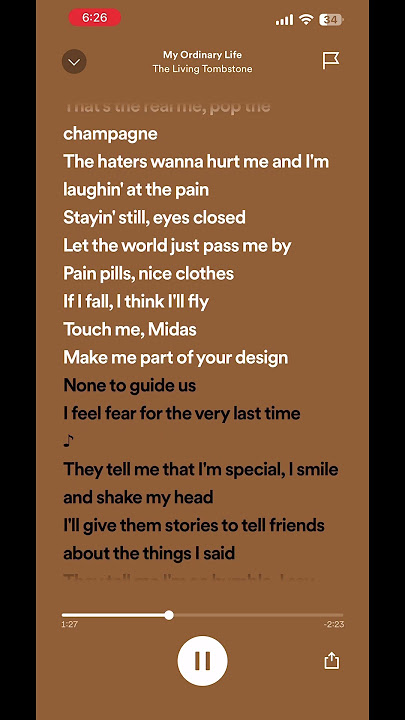 The living Tombstone - My ordinary life (lyrics)