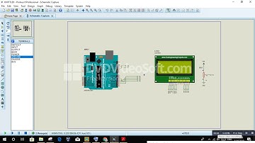 LCD 20x4 with Arduino Uno in Proteus