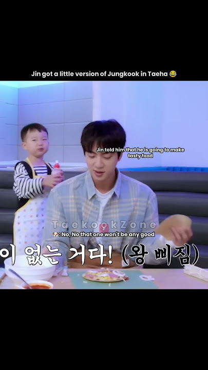 Jin got a little version of Jungkook in Taeha😂 they are bickering 😂 #bts#jin#runjin#taekookzone#kpop