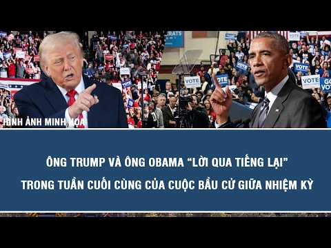 Trump and Obama trade barbs in the final week of the midterm elections