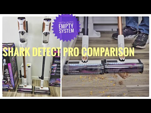 Shark Clean & Empty vs Detect Pro feature comparison chart