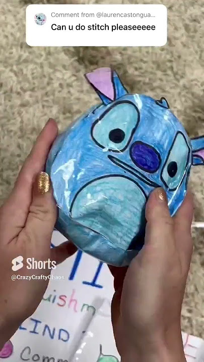 How to make a Stitch Squishmallow Paper Squishy #asmr #blindbag  #papersquishy #stitch 