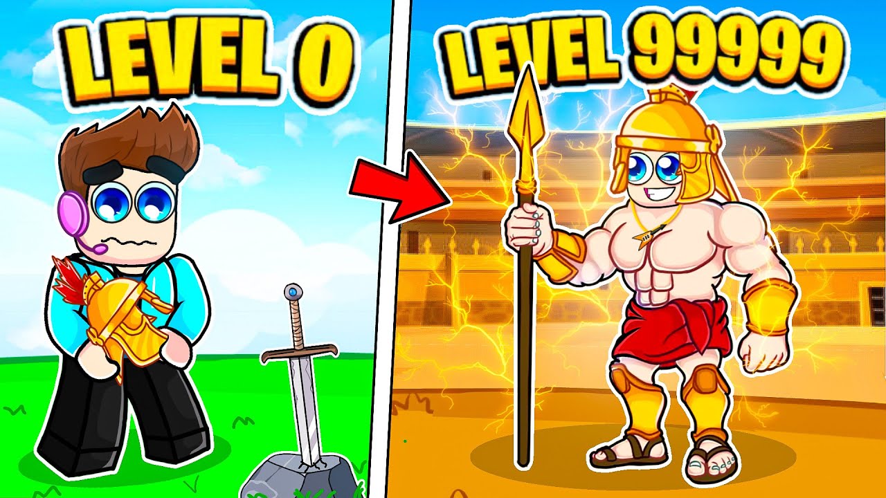 Going Noob To A Gladiator KING In Roblox!