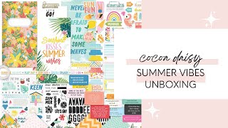 Cocoa Daisy Unboxing | Summer Vibes |  Happy Planner Erin Condren Hobonichi | Travel Planner Kits