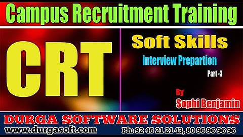 Soft skills Tutorials||  Job skills|| Interview Prepartion Part-3 by Sophia Benjamin