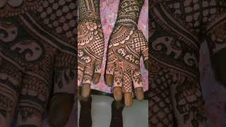 Simple And Easy Bridal Mehndi Design #shorts #mehndidesign #viral #henna #2023 #mehndi #hennatattoo