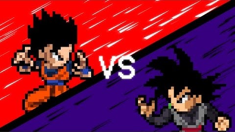Gohan V.S. Goku Black - Part I (Dragon Ball Super - Sprite Animation)