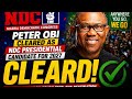2027 Race Takes Shape: Peter Obi Clears T0ugh NDC Primaries, Emerges Presidential Candidate