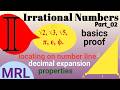 What are Irrational Numbers Part 02 ? Learning Irrational Numbers. Operations and rationalization.