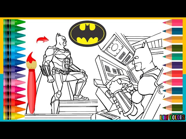 Colorindo Desenho do Homem Aranha Batman Iron Man Infantil Marvel Comics  Cartoons para crianças kids 