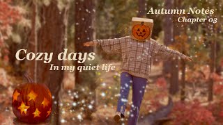 Cozy days in my quiet life - cinnamon rolls, journaling, forrest walk - Autumn Notes 03