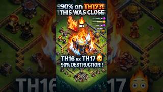 TH16 ALMOST DESTROYED TH17 😳 90% CLUTCH!