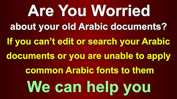 Convert your old Arabic document to Unicode text | Convert Arabic Presentation form A & B to Unicode