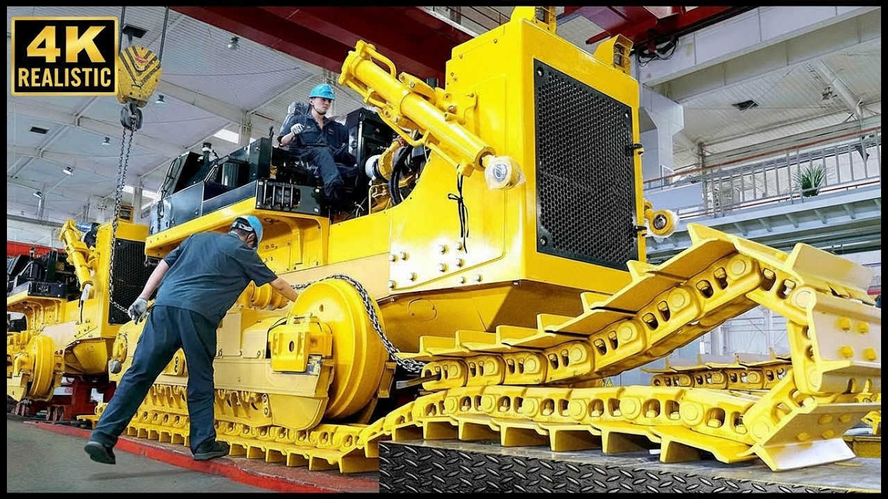Amazing Bulldozer Mass Production Process! Impressive Modern Factory！