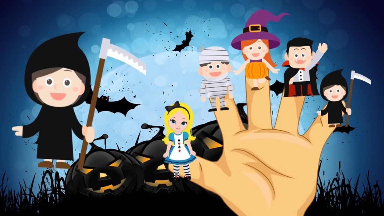  Halloween Nursery Rhymes  Finger Family Song For Kids YouTube