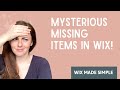 Troubleshooting Missing Elements in Wix