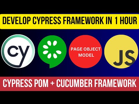 Cypress Tutorial 39 - Develop a cypress page object model with cucumber from scratch in One hour
