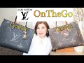 LV OnTheGo MM Comparison Monogram Canvas and Empreinte Leather | OxanaLV