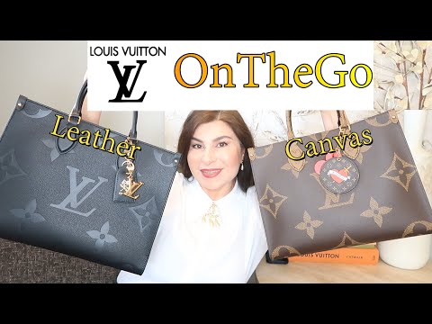 LV OnTheGo MM Comparison Monogram Canvas and Empreinte Leather