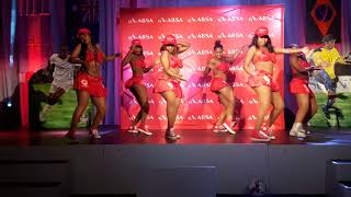 Absa performance by African child dancers